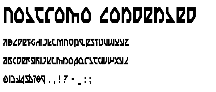 Nostromo Condensed font